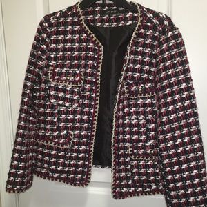 Zara Basic plaid blazer
